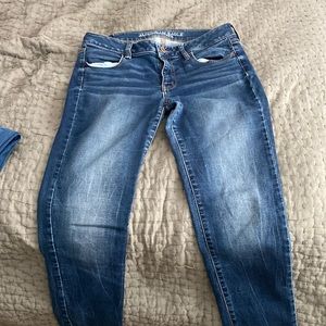 American eagle size 10-regular denim skinny jeans. Worn twice